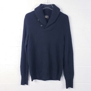 Ralph Lauren Double RL RLL Shawl Collar Jumper‎ Pullover Sweater Cashmere Small